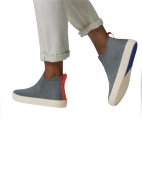 Rothy's The Chelsea Fog Grey Melange Knit Slip-On Sneakers Size 7 Womens    51